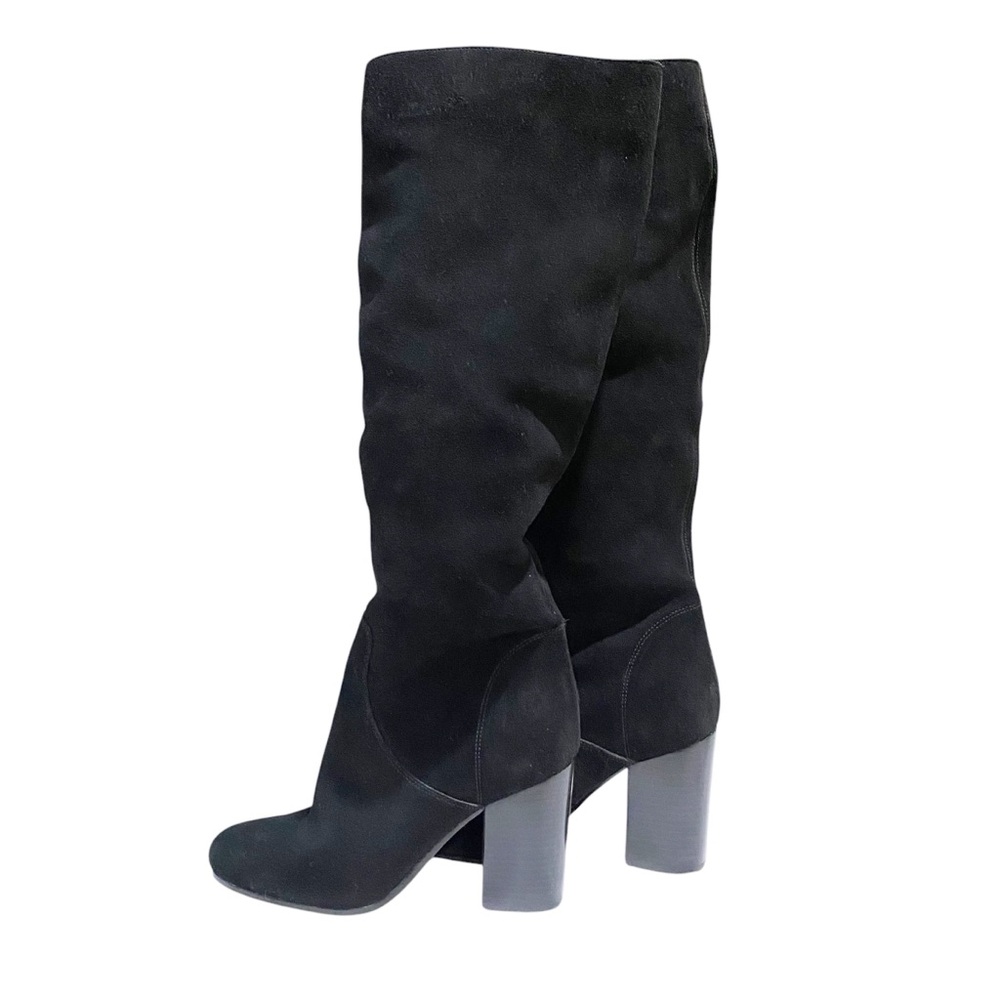 Michael Kors Black Slouch Leigh Boots Suede Slouch Tall Boots - Picture 4 of 12